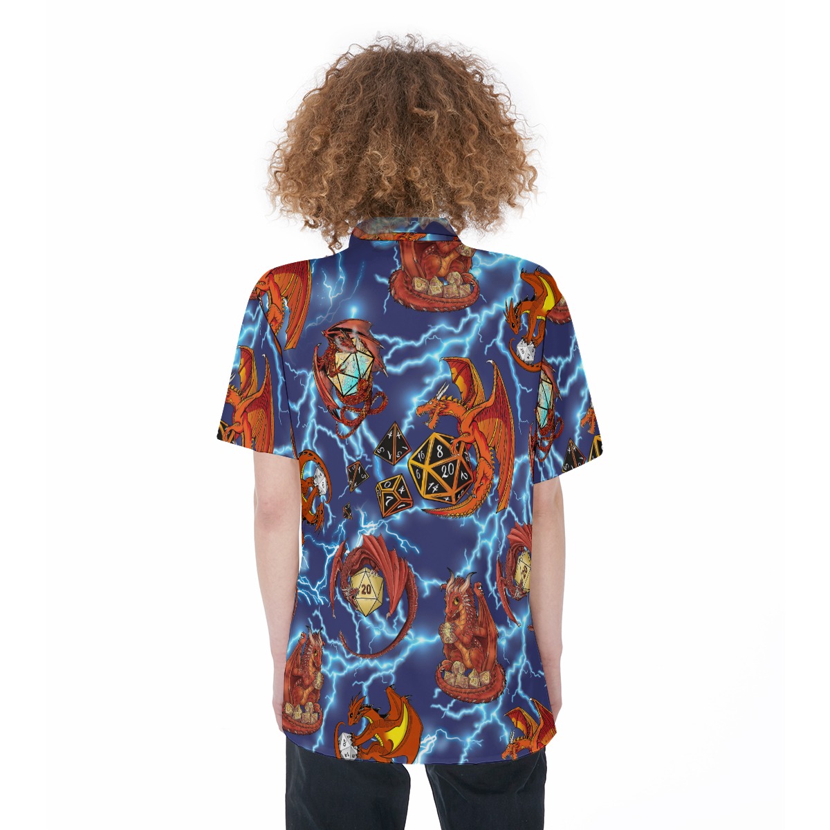 Dnd Women's Hawaiian Shirt With Pocket
