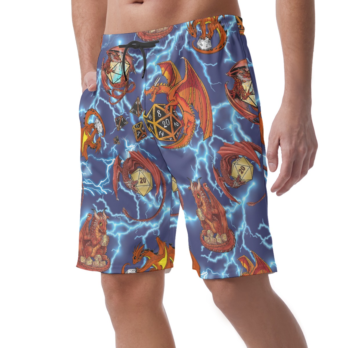Dnd Dragon Men's Summer Shorts