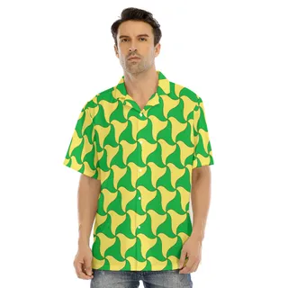 Funny Hawaiian Shirt | Green and Yellow Hawaiian Shirt