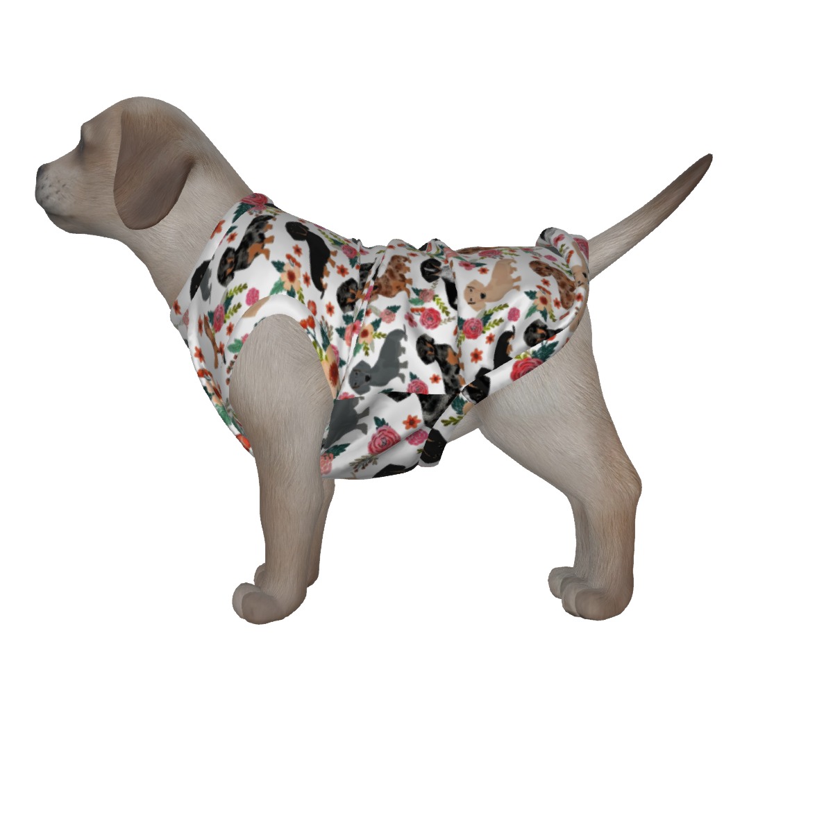 Floral Dachshund Hawaiian Shirt For Dogs - variant image 1