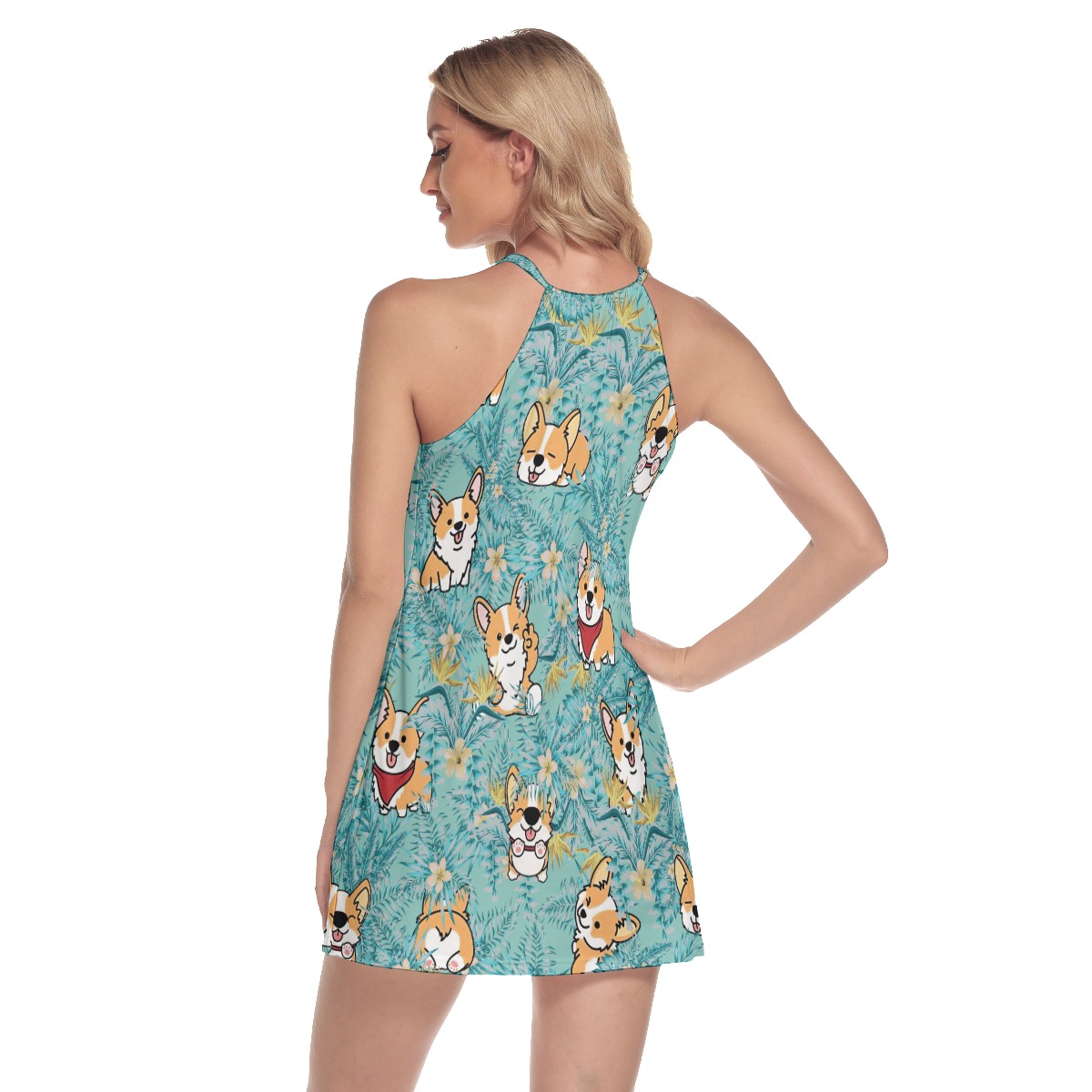 Unique Corgi Women's Hawaiian Dress