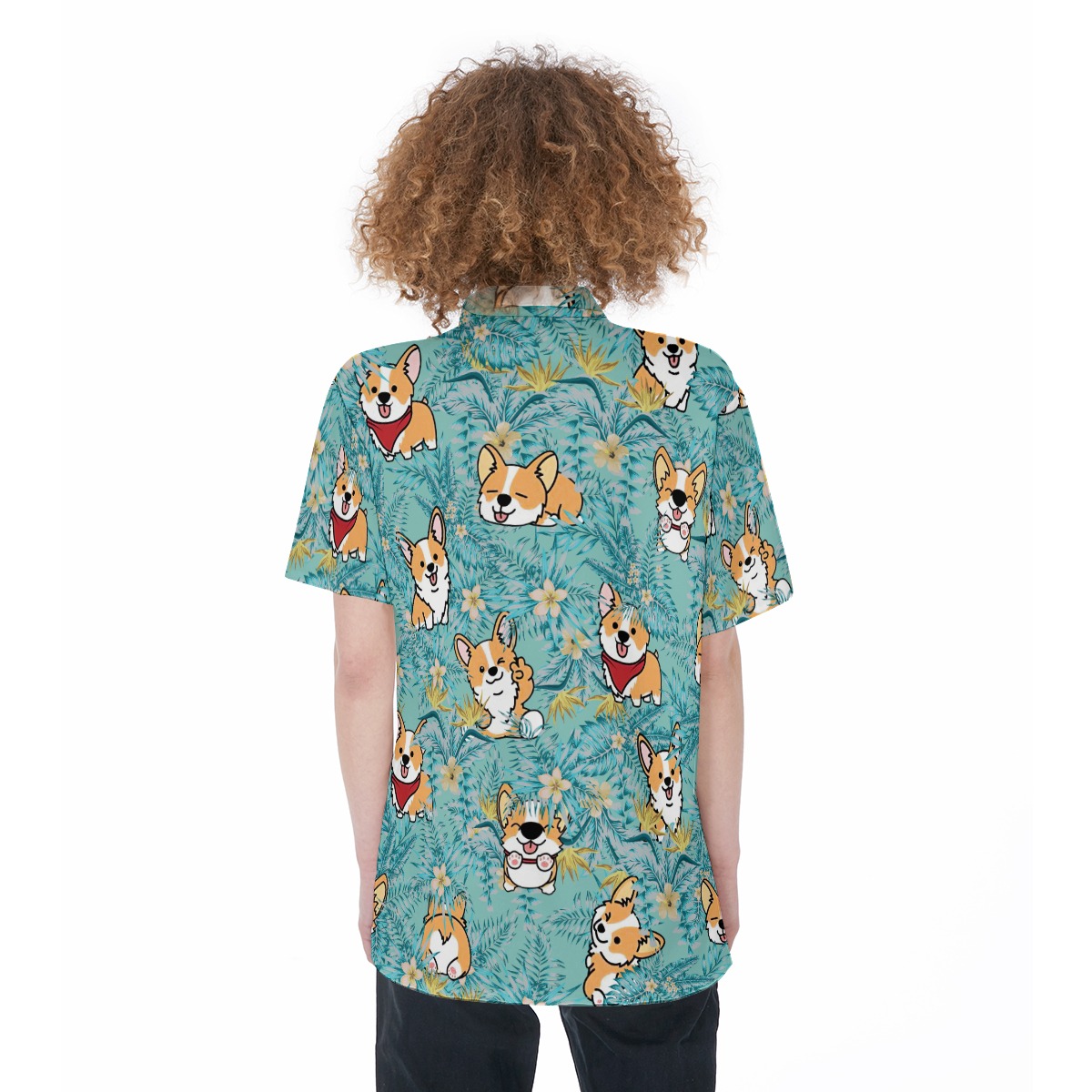 Corgi Tropical Women's Hawaiian Shirt