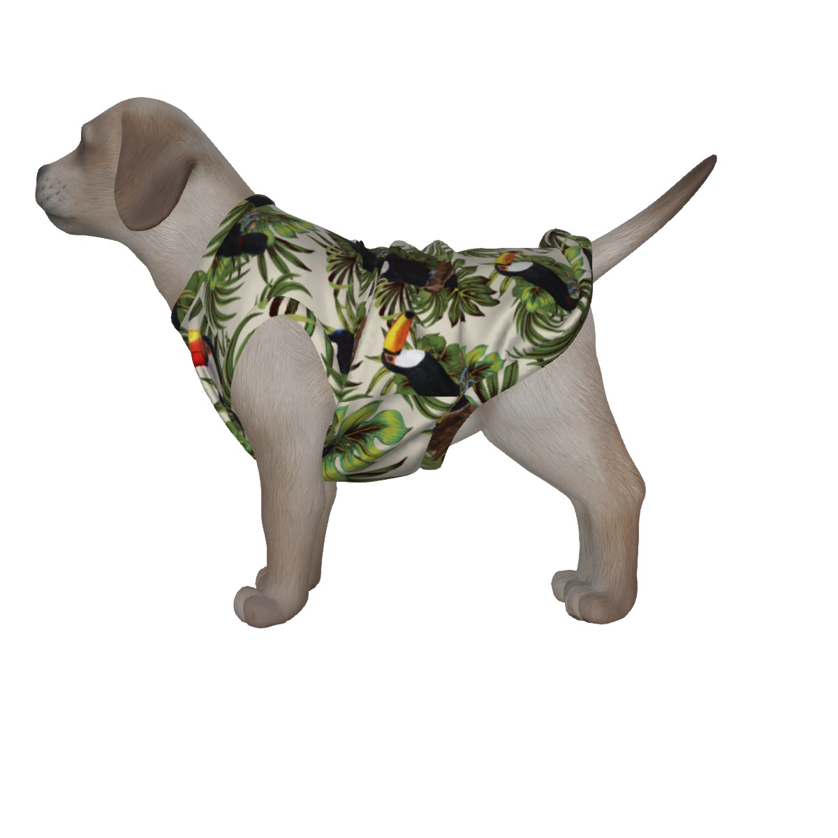 Toucan Tropical Matching Hawaiian Shirt For Dogs - variant image 1