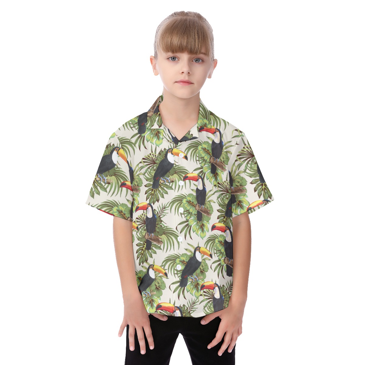 Tropical Toucan Kid's Summer Shirt - variant image 1