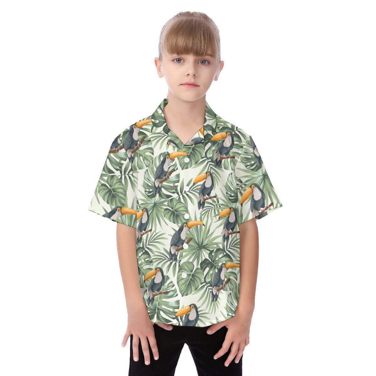 Toucan Aloha Shirt For Kids - variant image 1