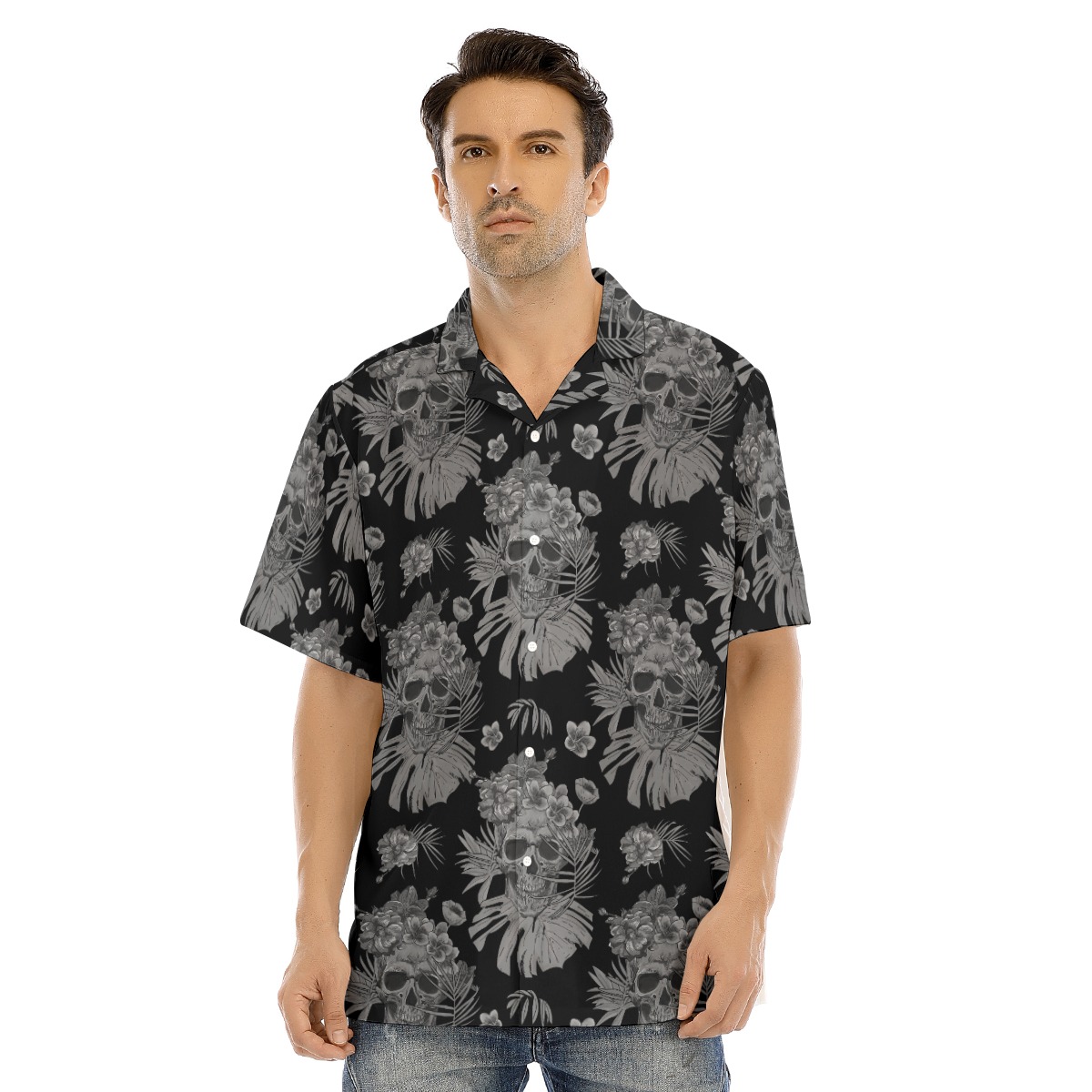 Goth Hawaiian Shirt For Men - variant image 1