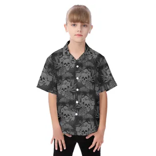 Goth Kid's Hawaiian Shirt
