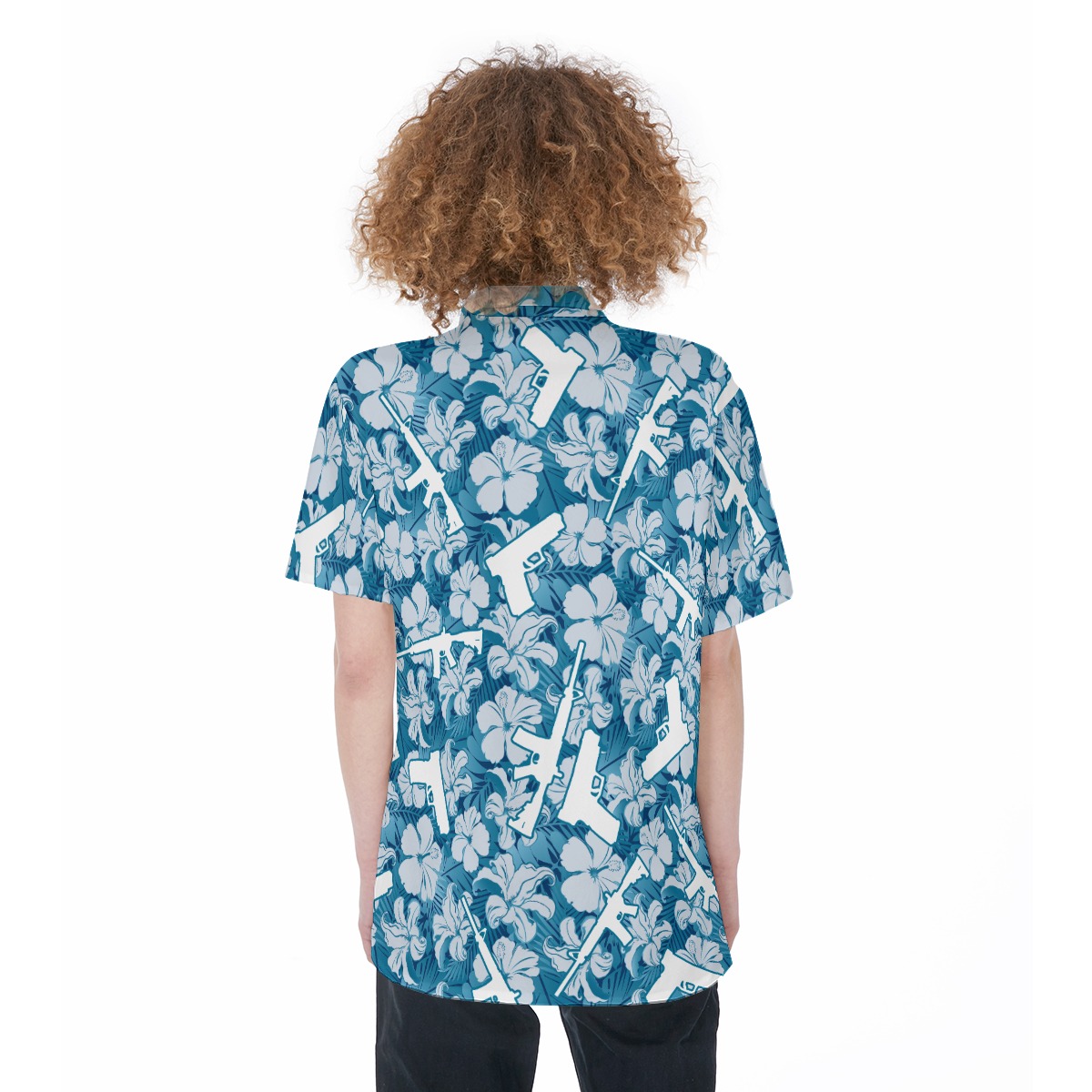 Unique Gun Hawaiian Shirt For Women