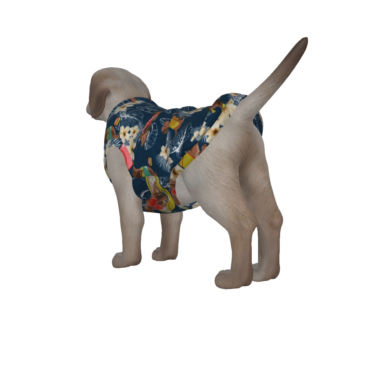 Blue Dachshund Hawaiian Shirt For Dogs