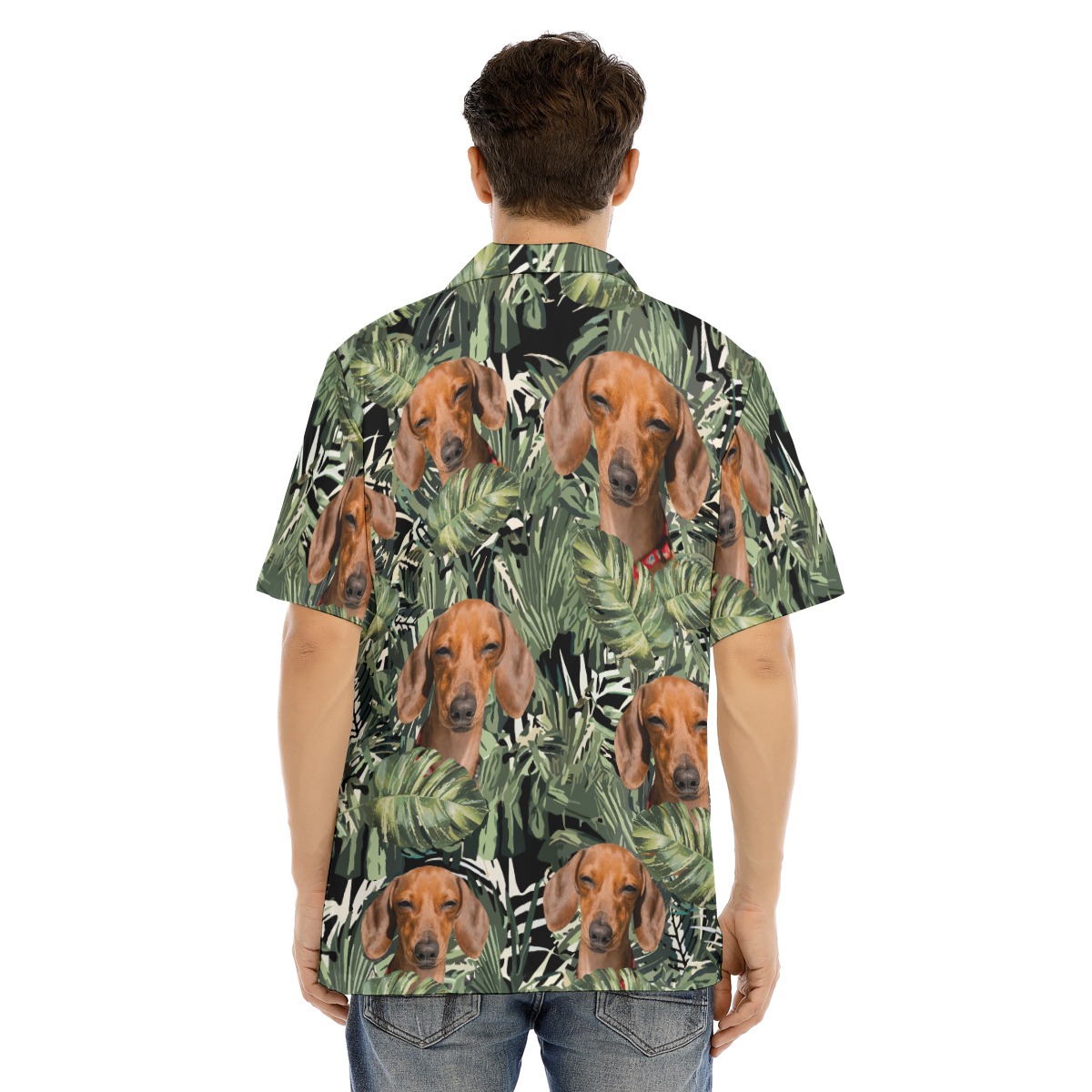 Tropical Dachshund Hawaiian Shirt For Men