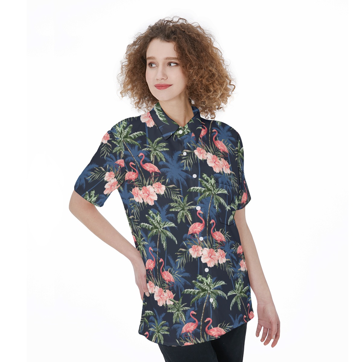 Tropical Flamingo Summer Shirt
