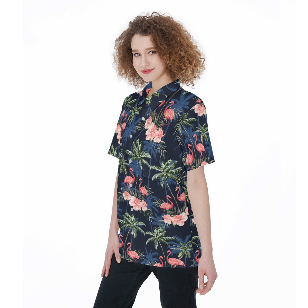 Tropical Flamingo Summer Shirt