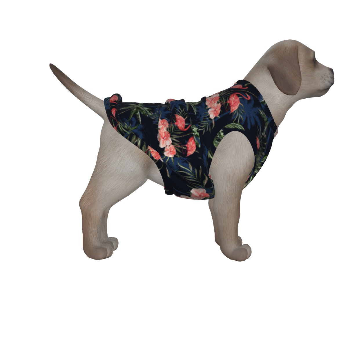 Matching Flamingo Tropical Tank Top For Dogs