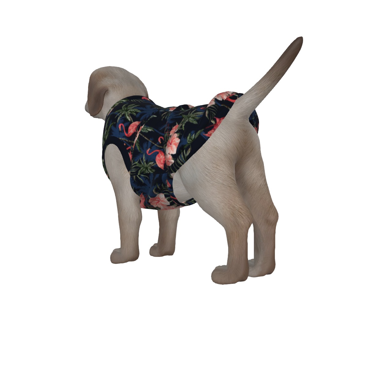 Matching Flamingo Tropical Tank Top For Dogs