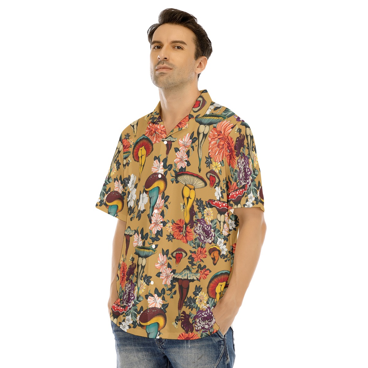 Mushroom Hawaiian Shirt