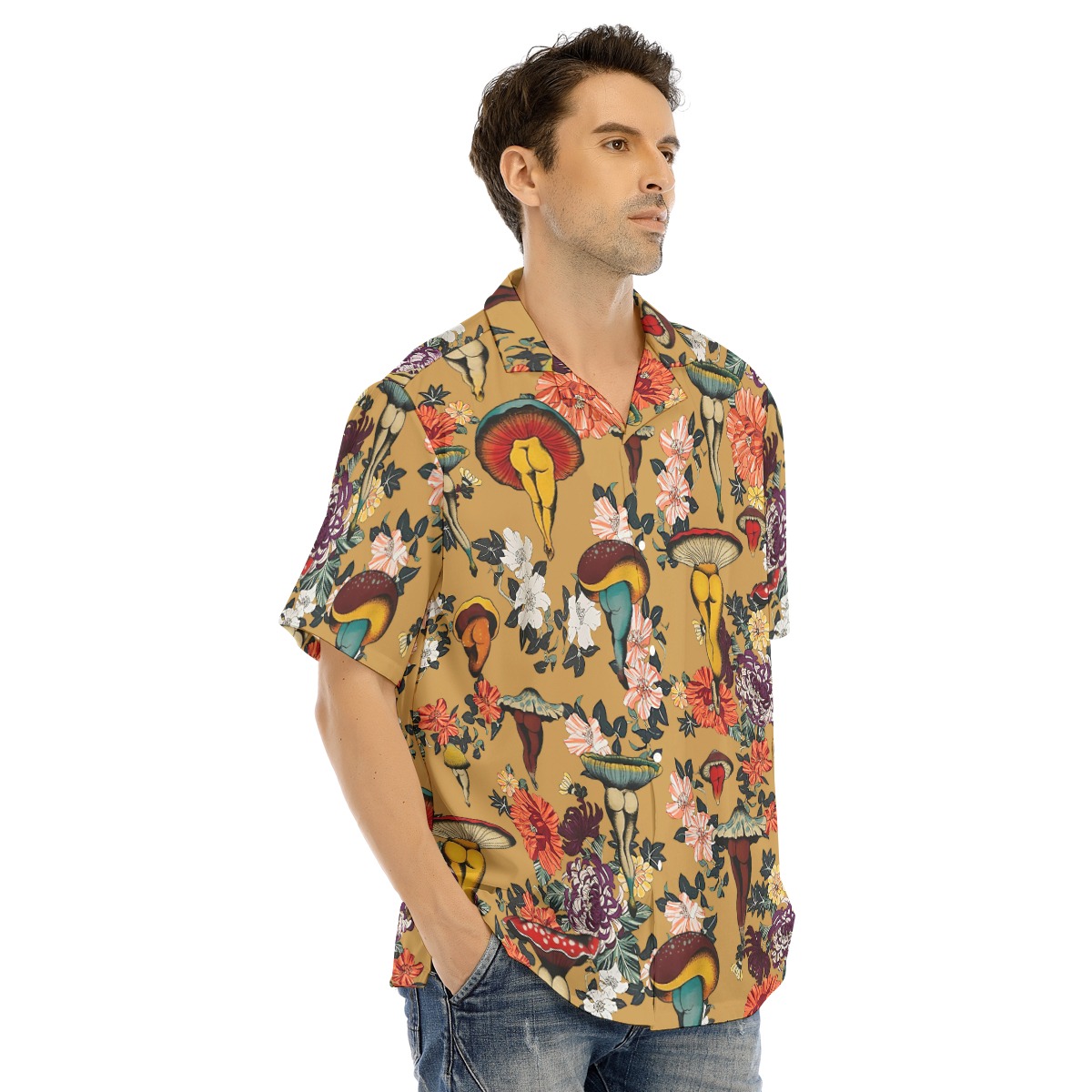 Mushroom Hawaiian Shirt
