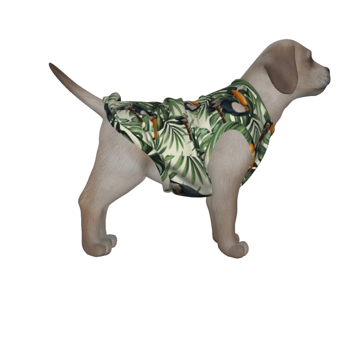 Toucan Print Dog's Hawaiian Shirt