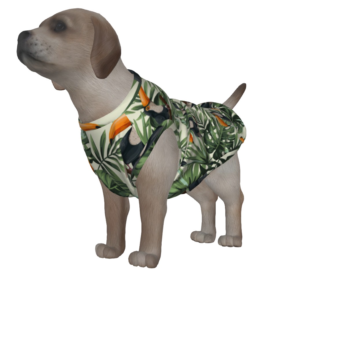 Toucan Print Dog's Hawaiian Shirt