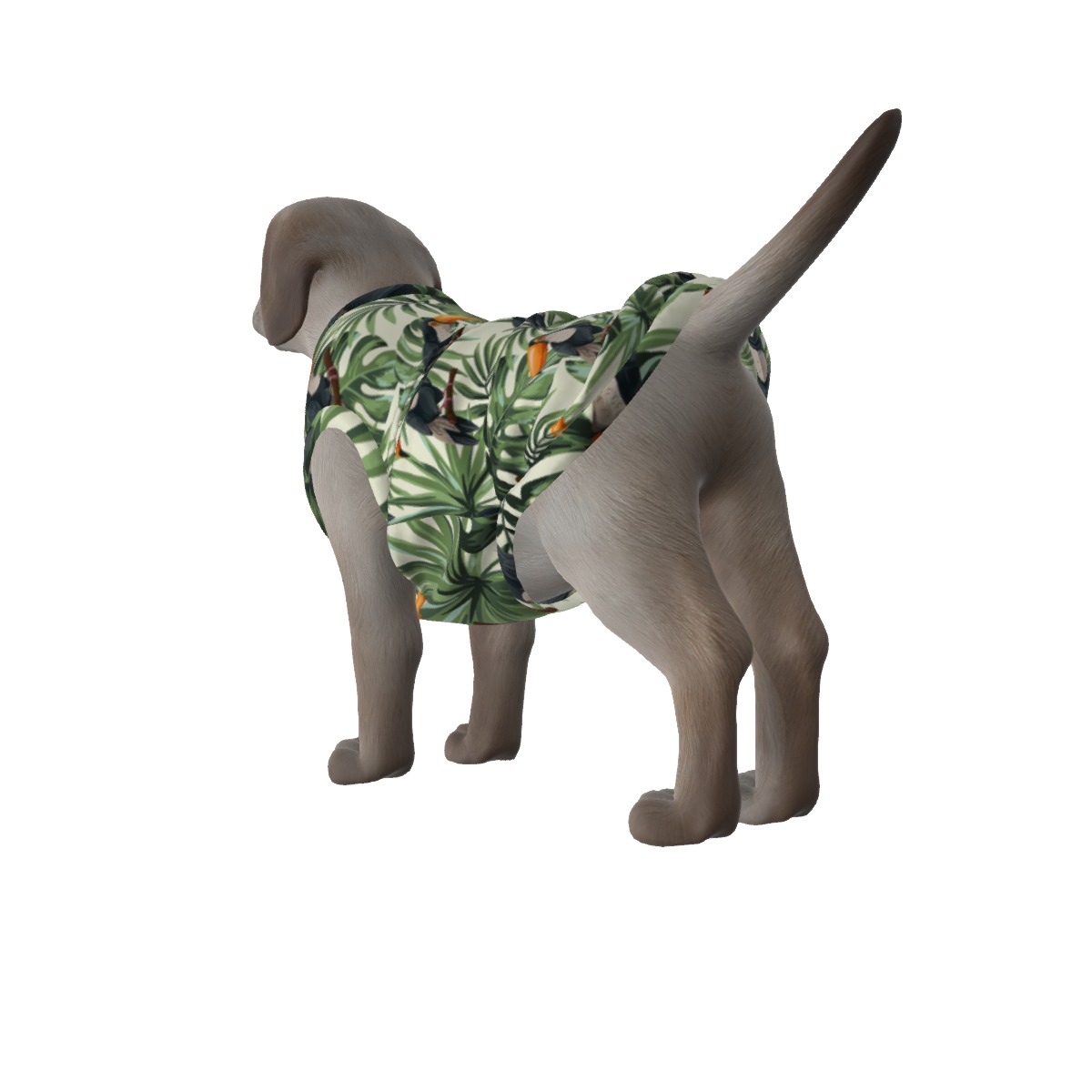 Toucan Print Dog's Hawaiian Shirt