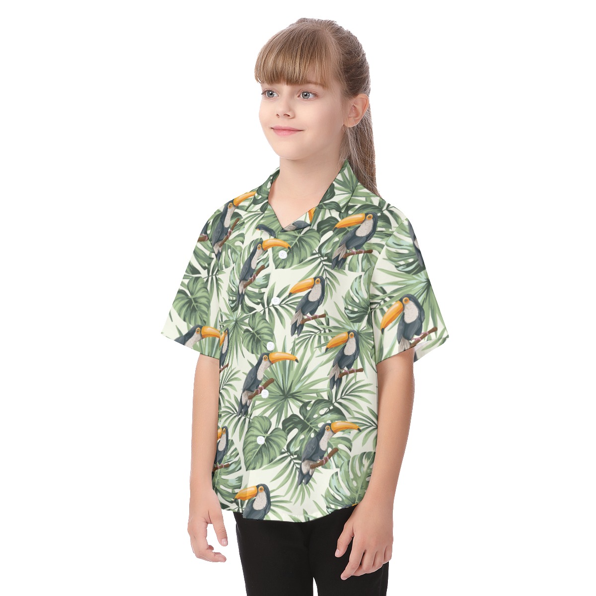 Toucan Aloha Shirt For Kids