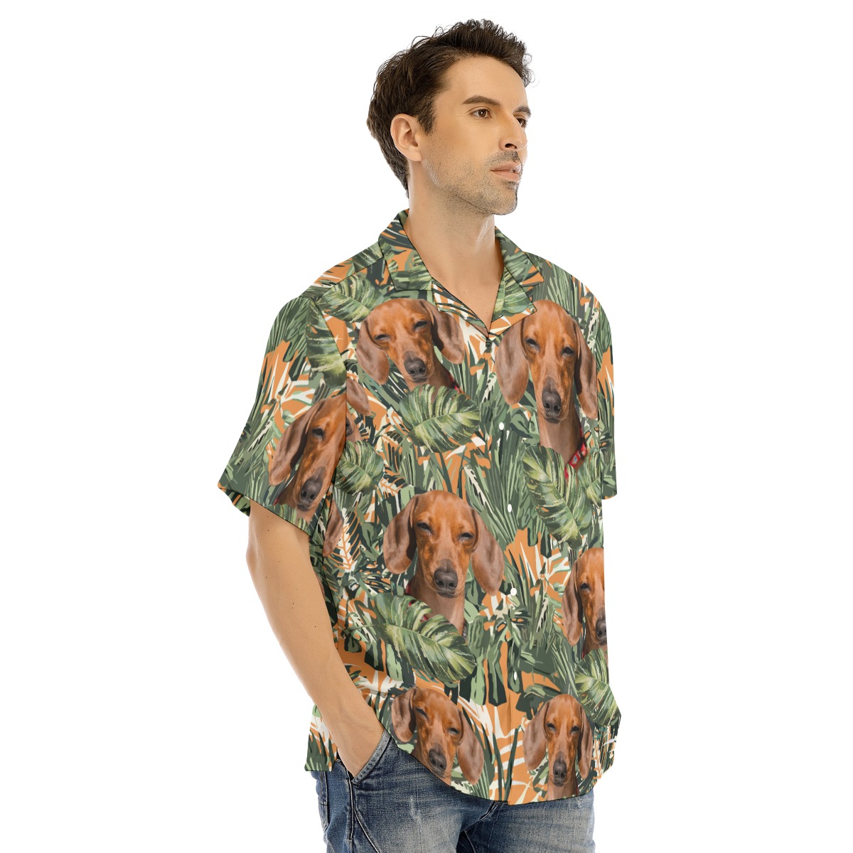 Dachshund Summer Beach Hawaiian Shirt