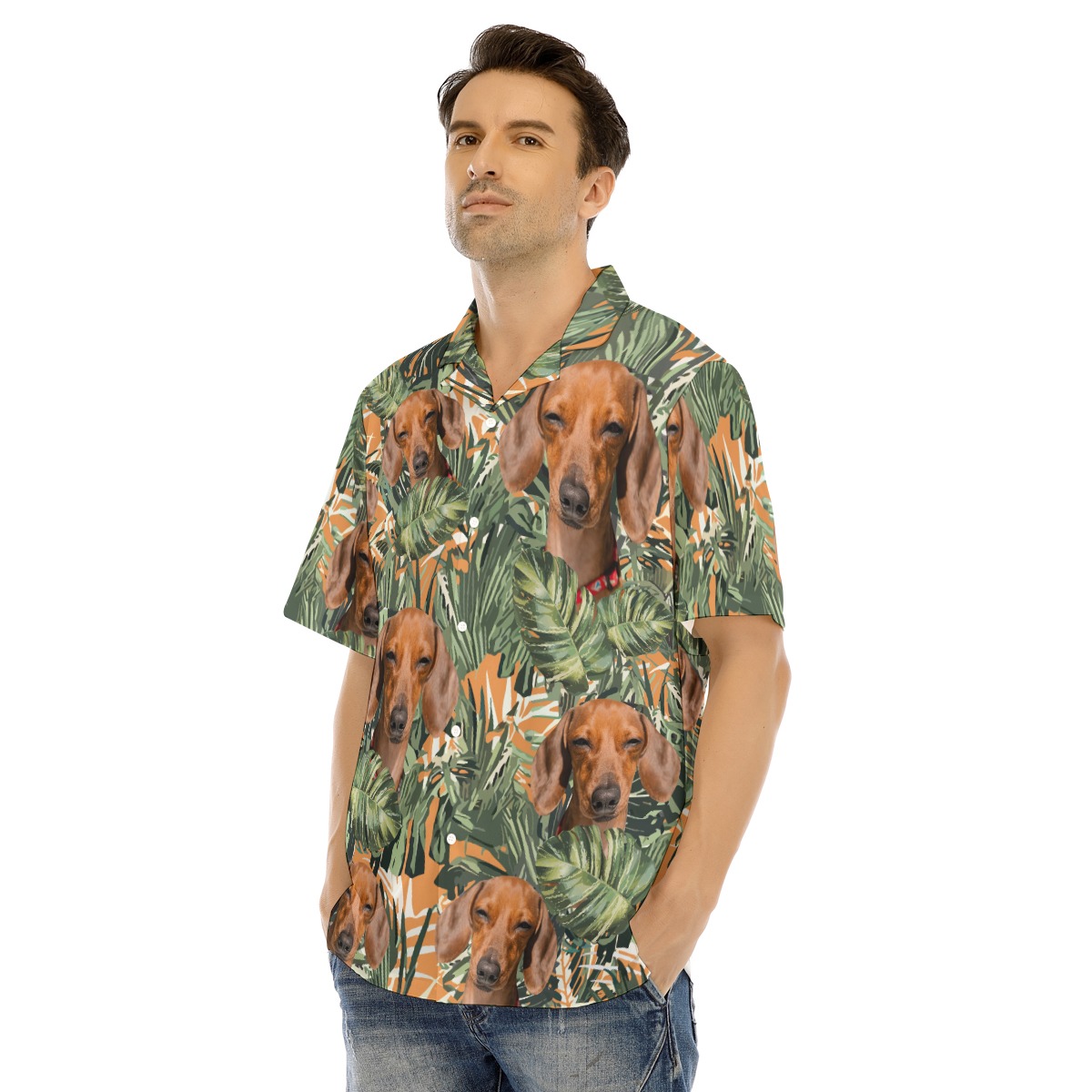Dachshund Summer Beach Hawaiian Shirt