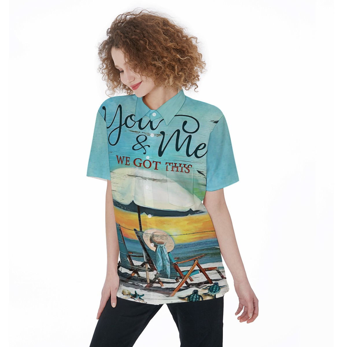 You And Me We Got This Hawaiian Shirt For Women | Beach Hawaiian Shirt - variant image 1