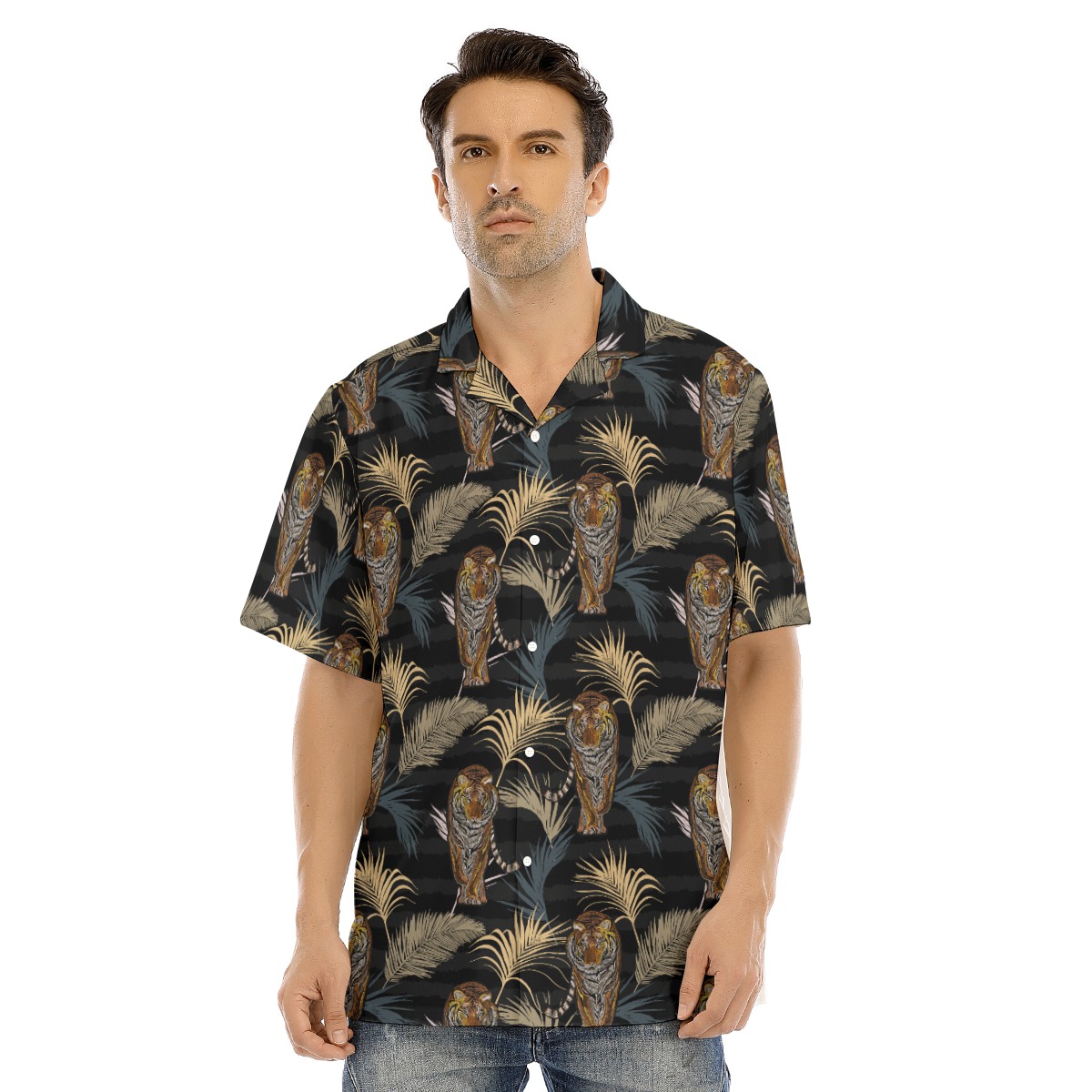 Tiger Hawaiian Shirt For Men | Short Sleeve Hawaiian Shirt - variant image 1