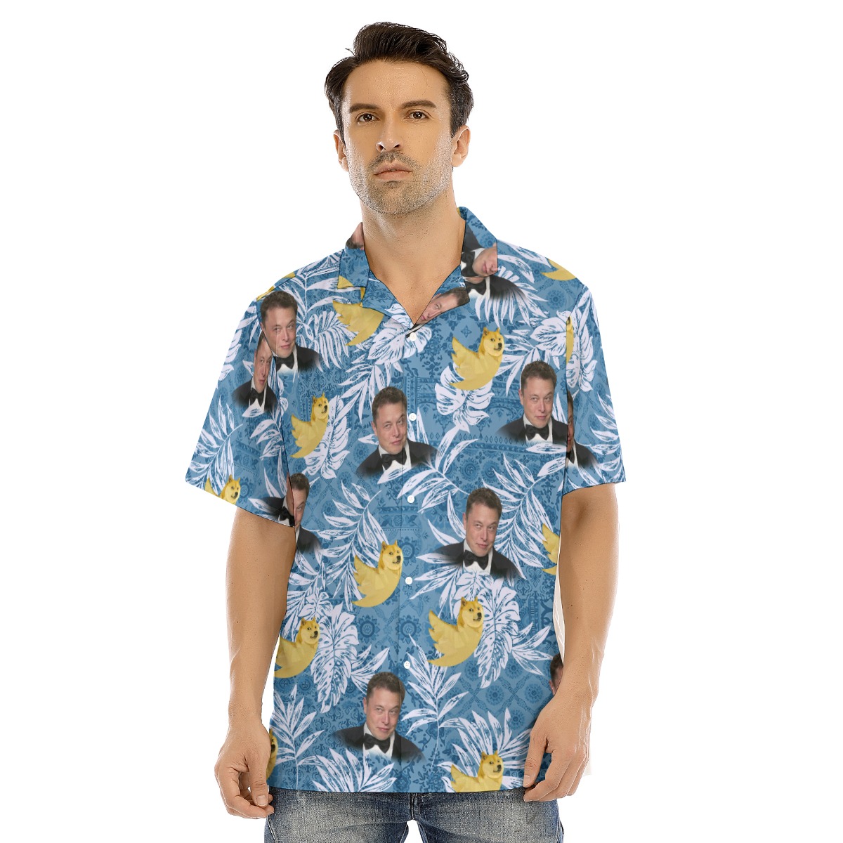 Elon Musk Buying Twitter Meme Hawaiian Shirt - variant image 1