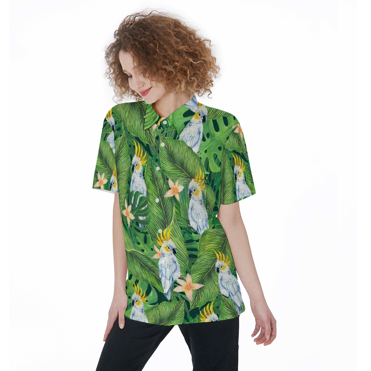 Parrot Aloha Shirt For Women - variant image 1