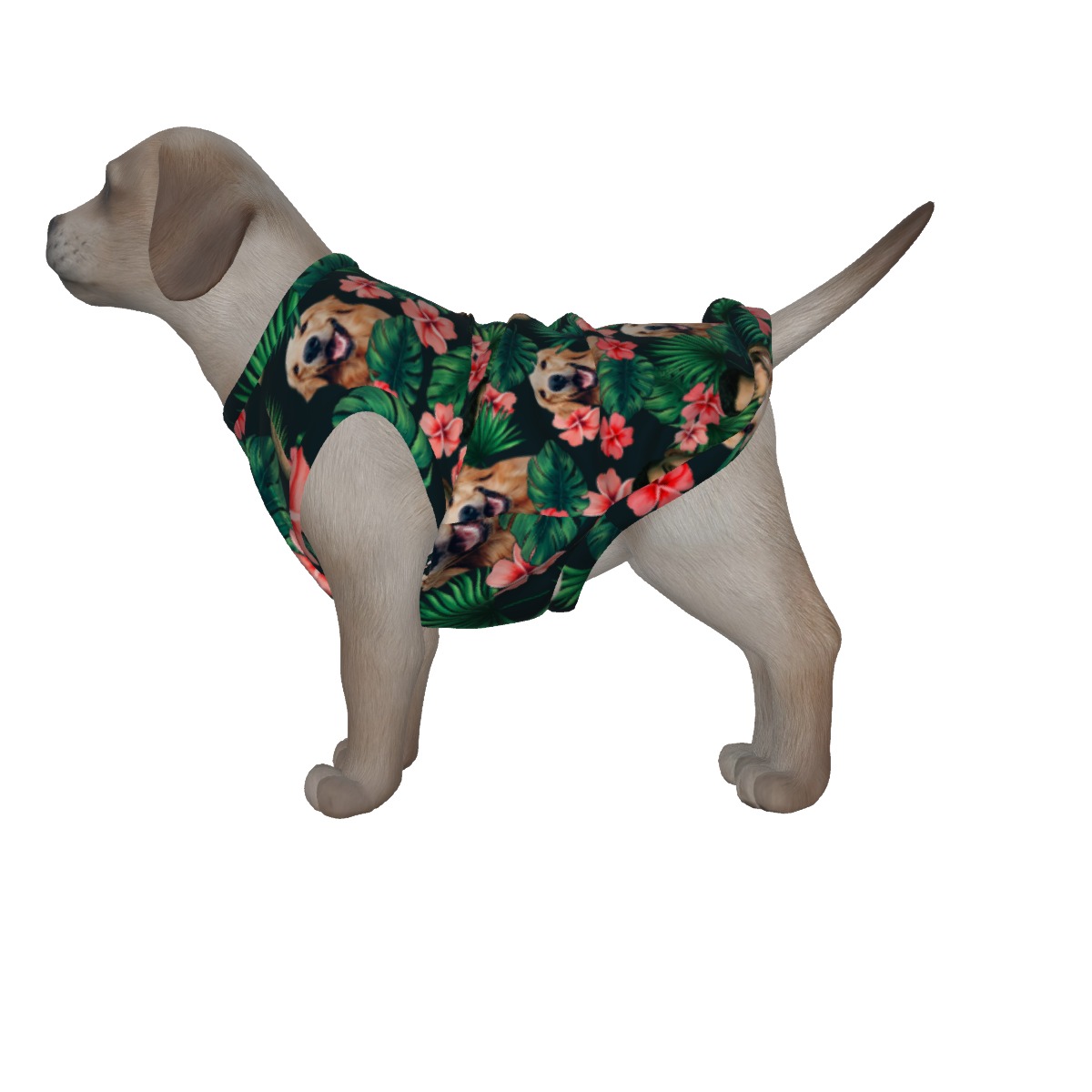 Custom Face Hawaiian Dog Shirt Matching With Owner - variant image 1