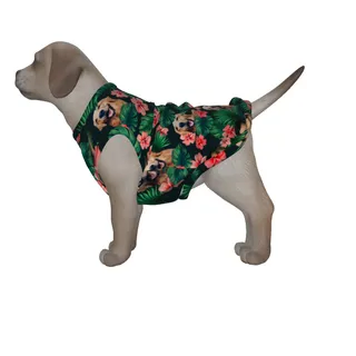 Custom Face Hawaiian Dog Shirt Matching With Owner