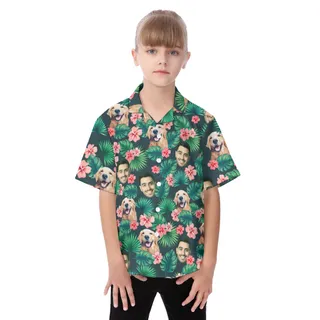 Unique Personalized Tropical Hawaiian Shirt With Face | Best Summer Outfits For Kids