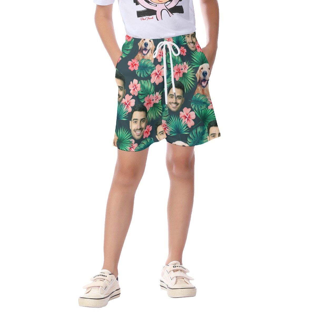 Funny Custom Face Summer Swim Shorts For Boys - variant image 1