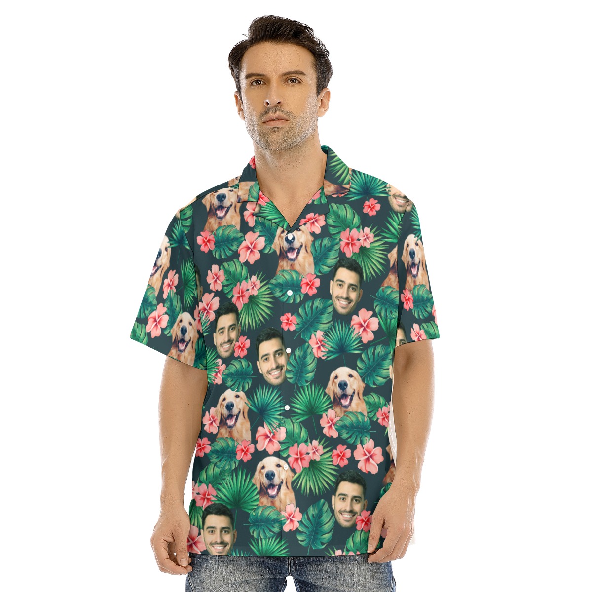 Custom Face Hawaiian Shirt - variant image 1
