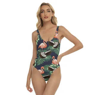 Women's Hawaiian Flamingo Coconut Swimsuit