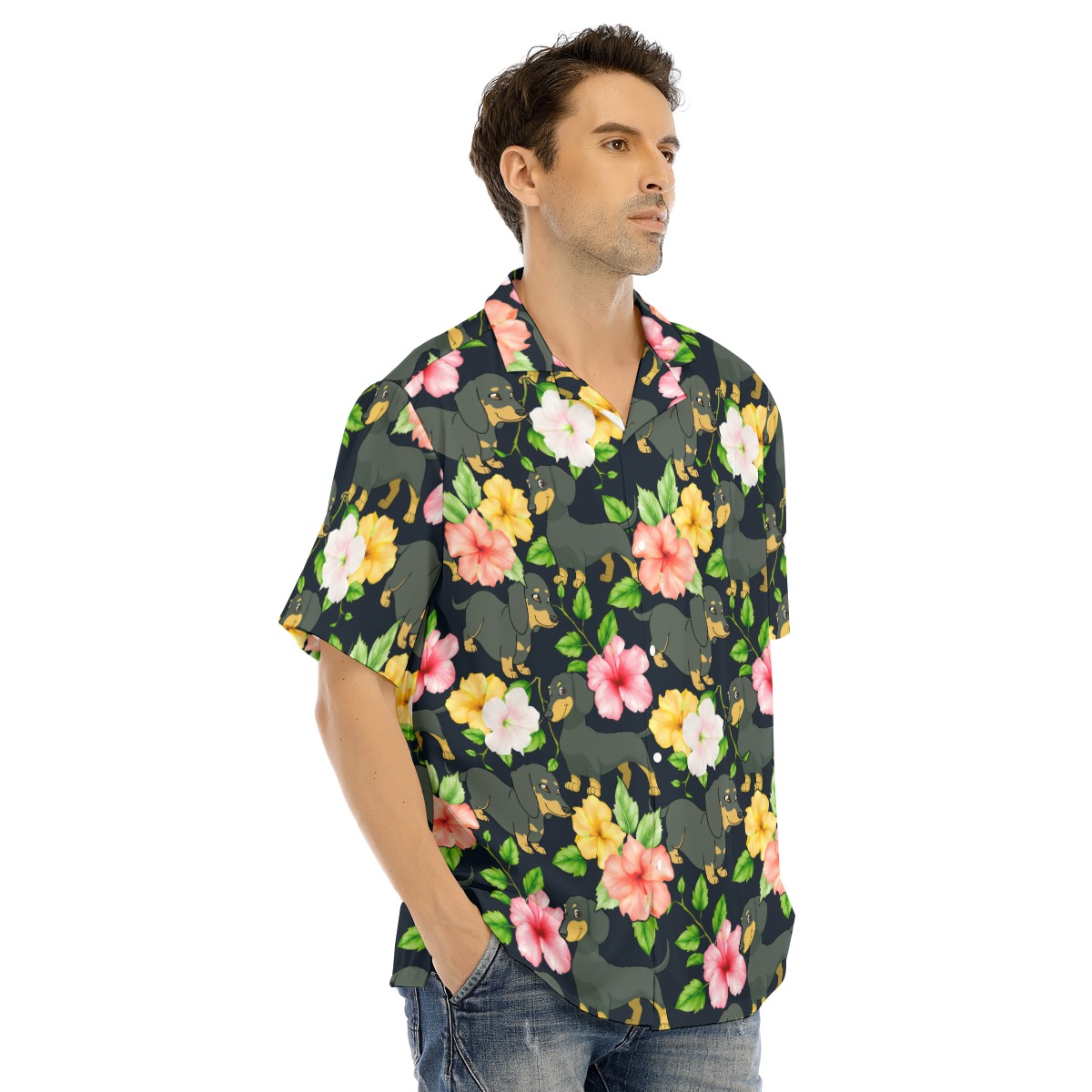 Dachshund Hawaiian Shirt For Men