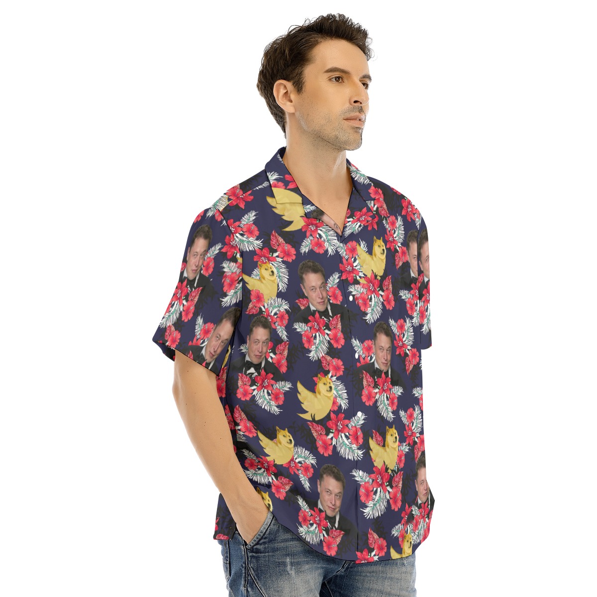 Trending Elon Musk Twitter New Logo Hawaiian Shirt