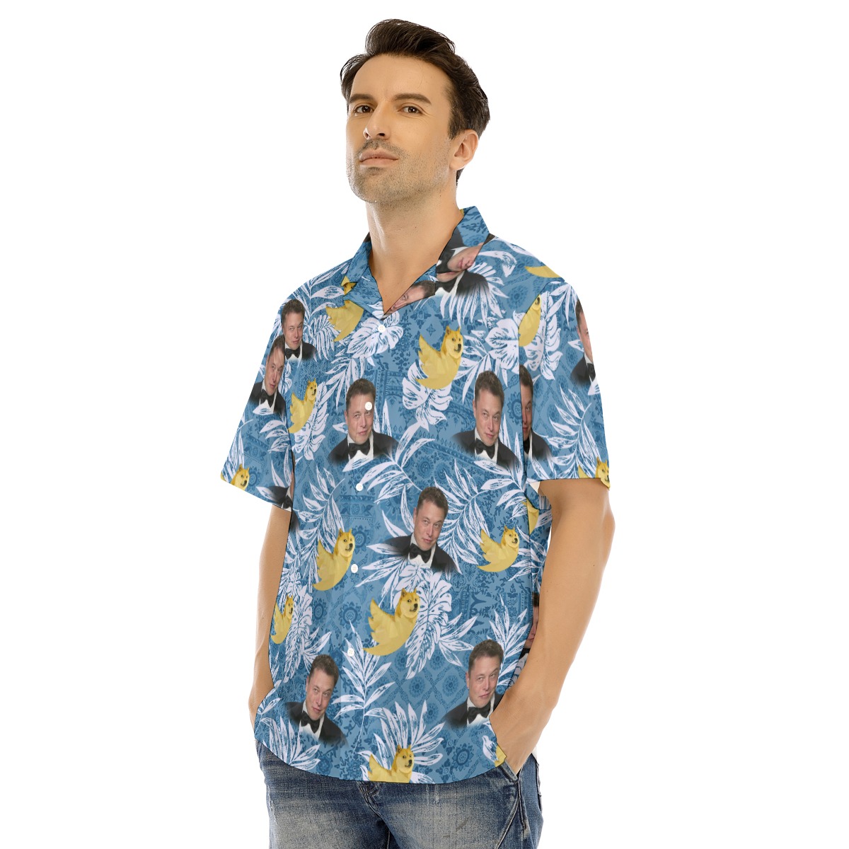 Elon Musk Buying Twitter Meme Hawaiian Shirt