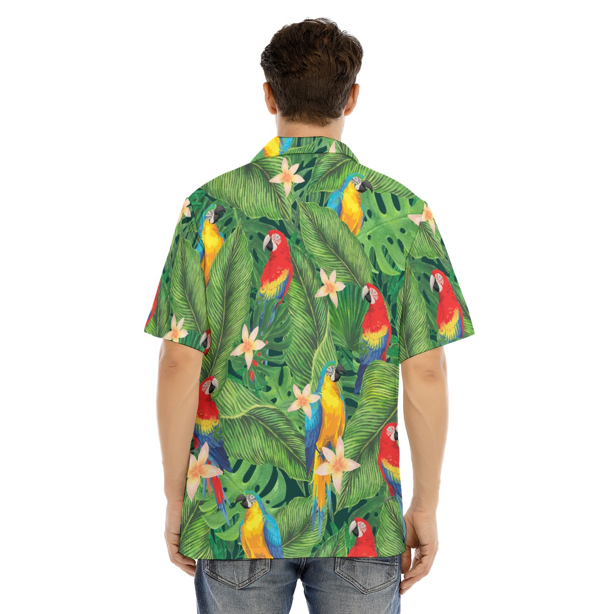 Tropical Parrots Men's Hawaiian Shirt
