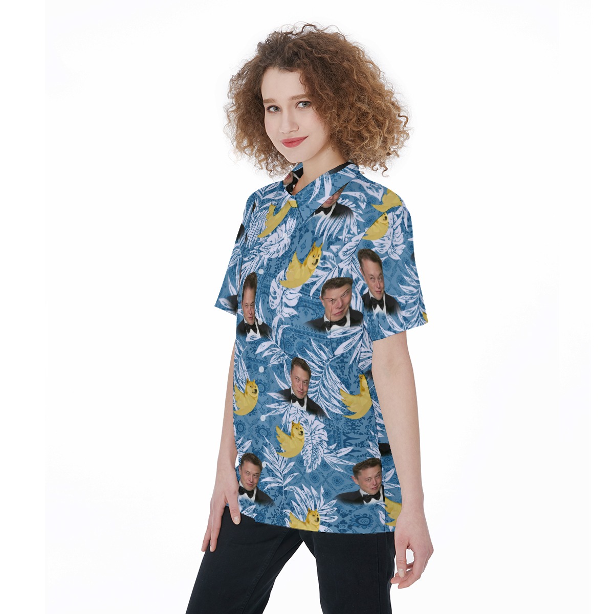 Funny Elon Musk Doggie Twitter Hawaiian Shirt