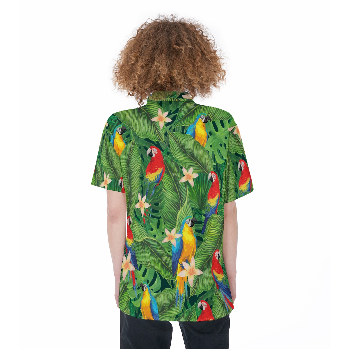 Women's Parrot Tropical Hawaiian Shirt
