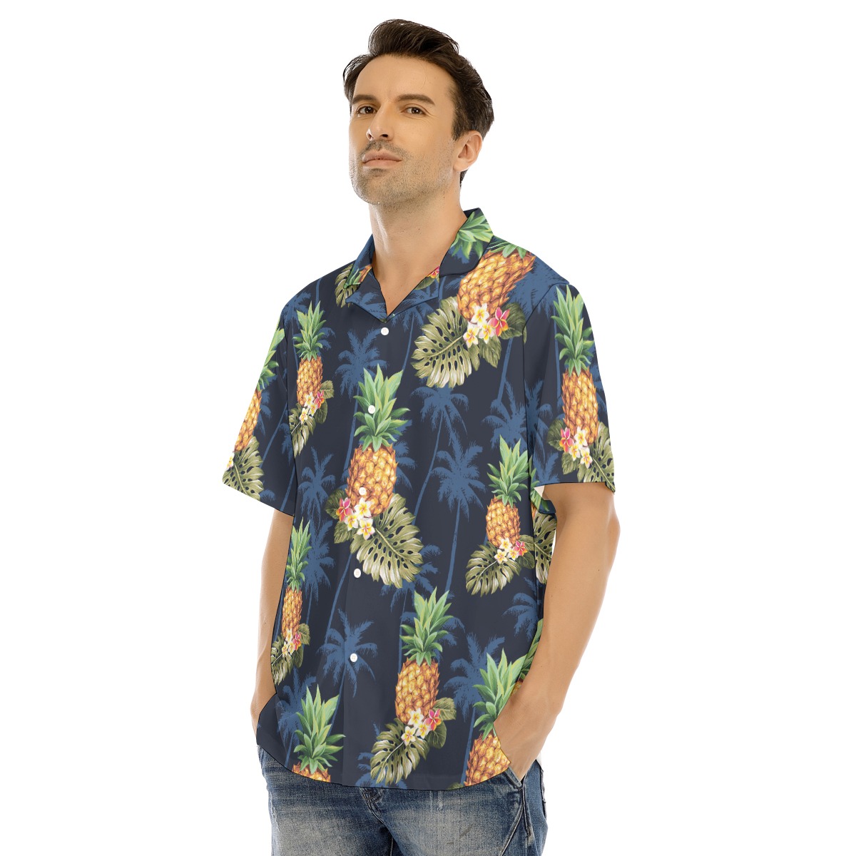 Pineapple Hawaiian Shirt For Men