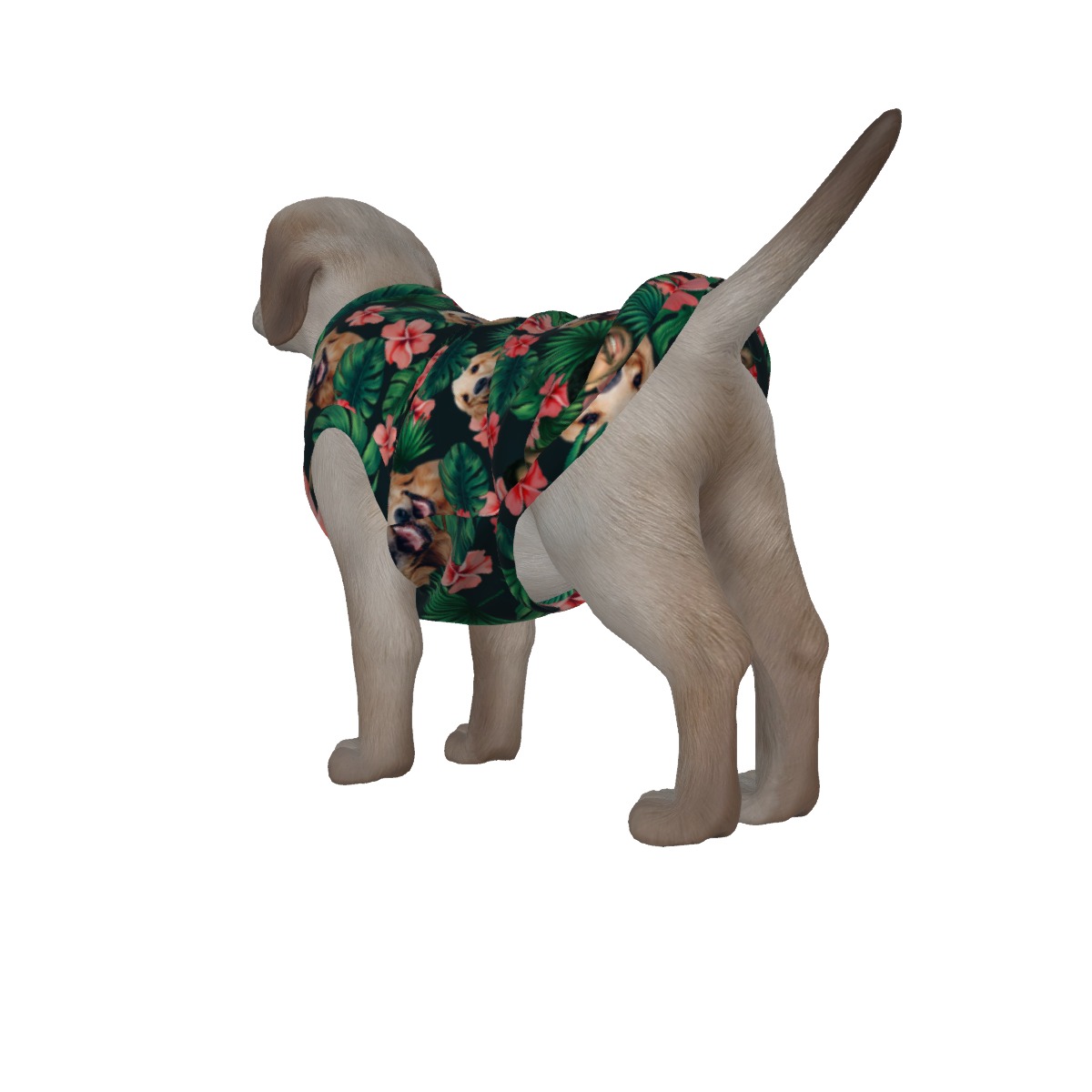 Custom Face Hawaiian Dog Shirt Matching With Owner