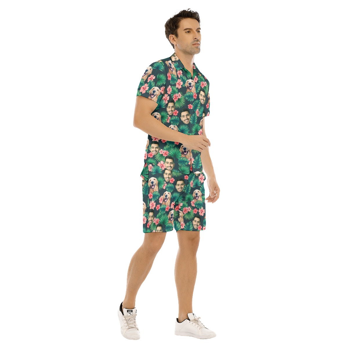 Best Custom Face Hawaiian Set For Men | Custom Face Aloha Shirt And Shorts Set
