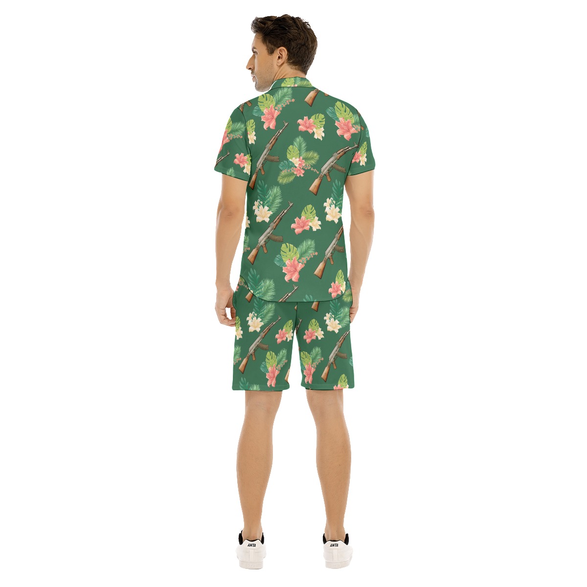 Tactical Gun Matching Hawaiian Set For Men