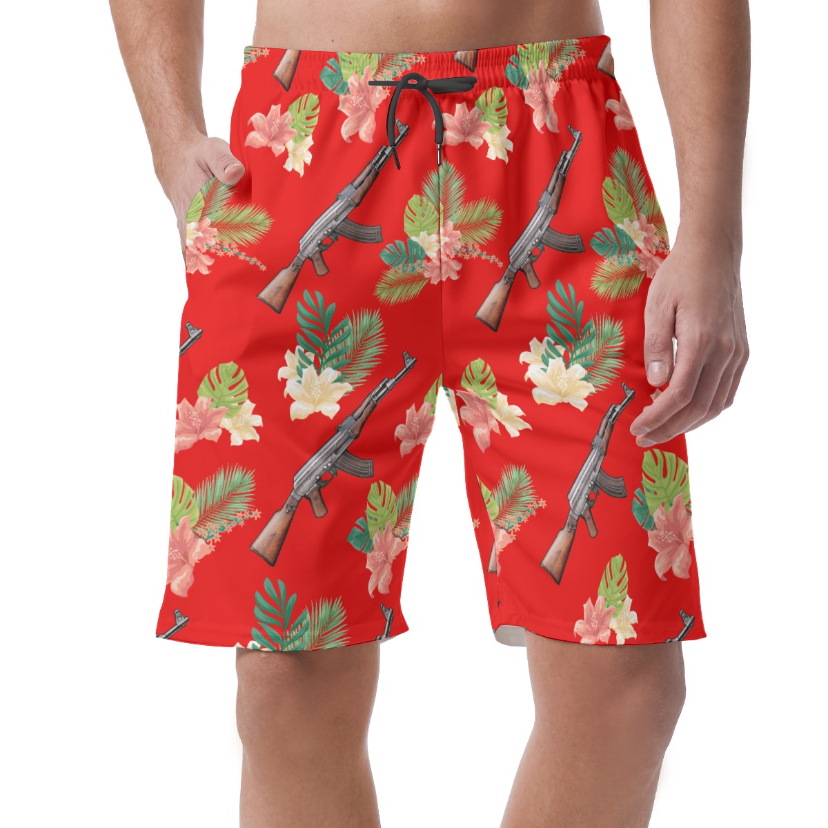 Gun Hawaiian Men Shorts - variant image 1