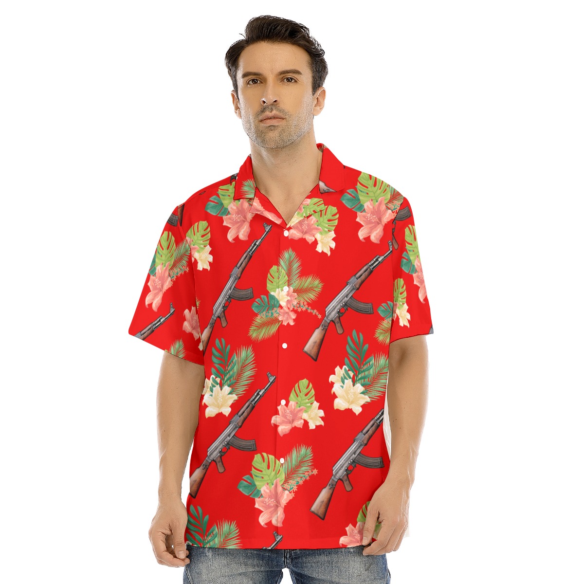 AK18 Gun Hawaiian Shirt For Men - variant image 1