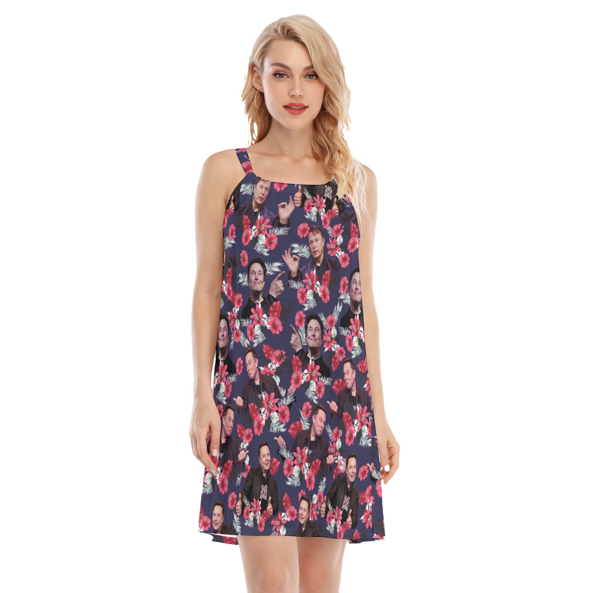 Unique Elon Musk Women's Hawaiian Dress - variant image 1