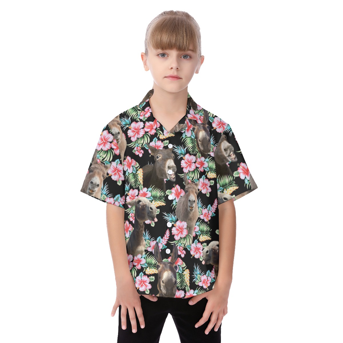 Cute Donkey Vacation Shirt For Kids
